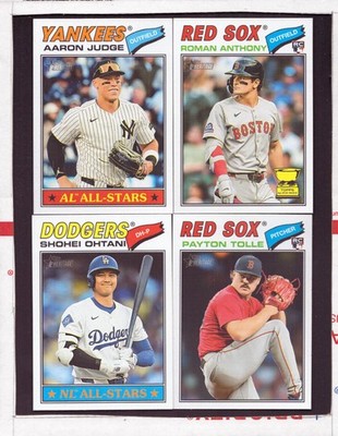 2026 Topps Heritage Complete Base Set #1 - #400, 300 Cards no SPs