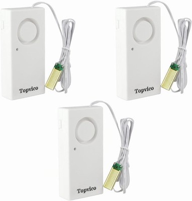 Topvico Water Leak Sensor Detector Flood Alarm for Basement RV Moisture 120dB...