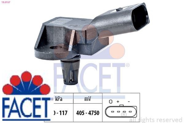 Facet 10.3157 Drucksensor FüR BremskraftverstäRker-image