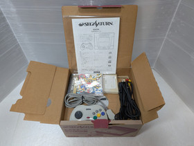 Sega Saturn White Console Power Memory Sonic Jam Sonic R Box