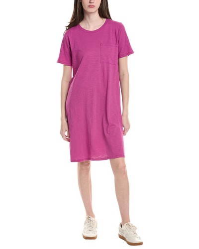 Eileen Fisher Crewneck T-Shirt Dress Women's Purple Xxs