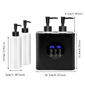 Chauffe-huile de massage double bouteille Lotion électrique LED Écran