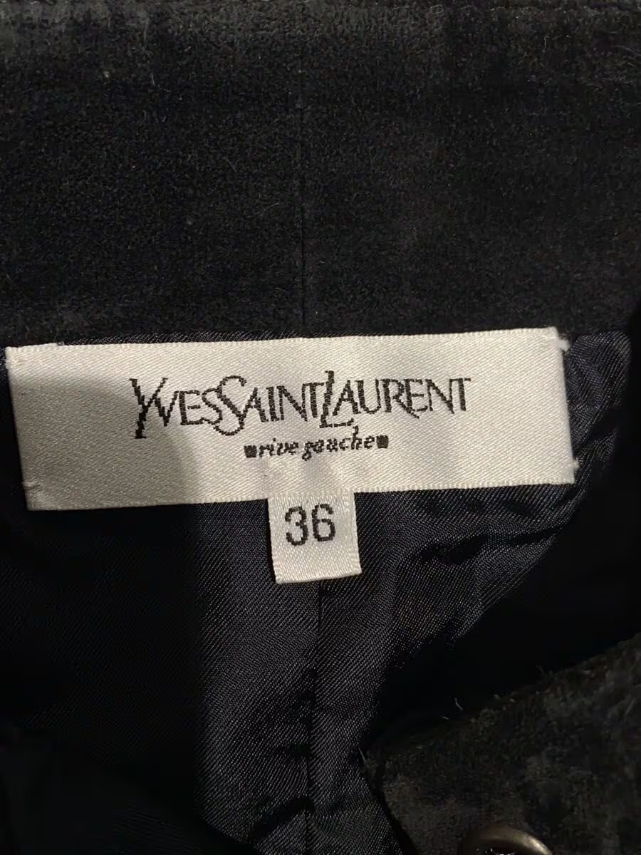YVES SAINT LAURENT Tom Ford-era skirt, size 36, leather, black, y665-8524 thumbnail 4