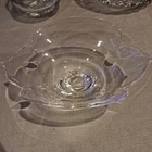 Vintage Steuben Calyx 10″ Art Glass Bowl — Signed, Clear Crystal, Donald Pollard