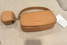 Lululemon Cactus Mini Bag Chestnut Brown Leather Alternative CrossbodyNWT