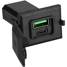 36W Dual Port USB Car Charger USB C USB B for PD30W For QC3 0 Fast Use