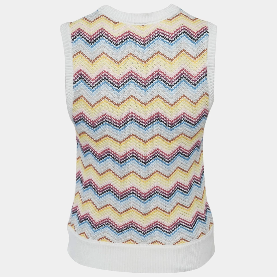 Chaleco tejido Chevron multicolor Missoni Kids 14 años Foto 2 de 4