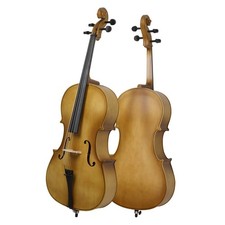 School Band 4/4 School Student Acoustic Cello Bag Bow Bridge Rosin Matte