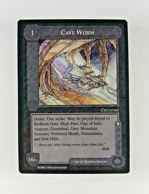 Cave Worm - Middle Earth CCG card (1996 ICE) MECCG The Dragons Hazard LotR