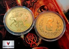 John Wick® 1 oz Silver Continental High Relief Coin 24kt Gold Gilt in Capsule