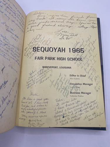 Sequoyah 1965, Fair Park High School Yearbook Annual, Shreveport Louisiana - Picture 3 of 8