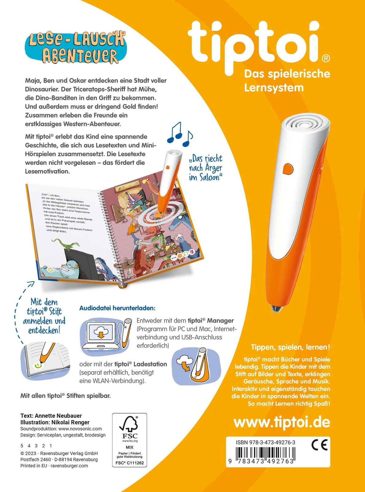 Thumbnail - Tiptoi® Lese-lausch-abenteuer Dino-stadt | Annette Neubauer |