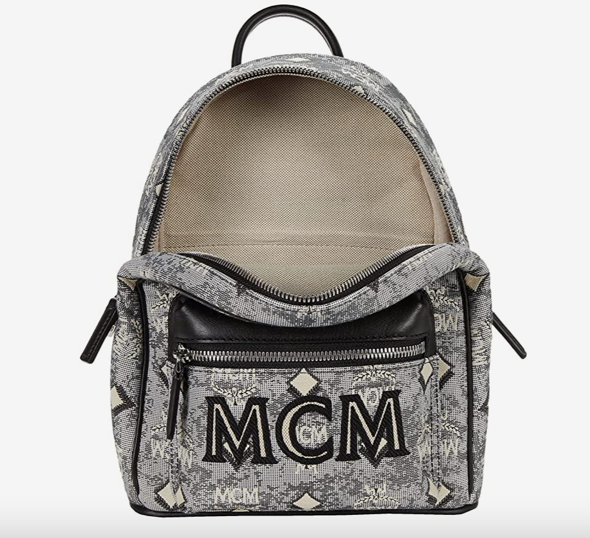 AUTH NWT $980 MCM Vintage Jacquard Monogram Logo Jacquard Backpack  