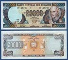 Ecuador 20,000 Sucres 12/7/1999 UNC P.129