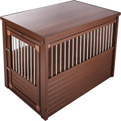 New Age Pet EHHC103L EcoFlex Habitat-n-Home Inn Place Crate/Table (Russet Brown)