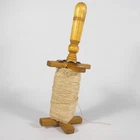 ANTIQUE VINTAGE WOODEN KITE WINDER SKEIN WIRE SPOOL SPOOL