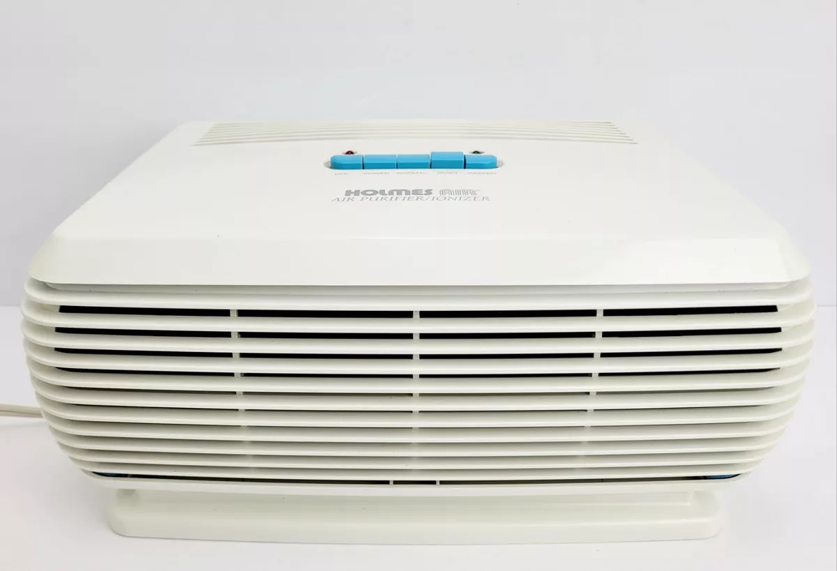 Holmes White Table Top Model HAP240 Electric Air Purifier Ionizer HEPA Allergen