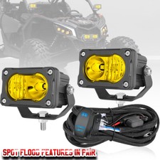 For Polaris RZR XP 1000 3 LED Cube Pods Work ...