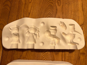Ceramic Slip Mold Graduates, Bride and groom, wacky bird Macky Molds 592