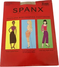 SPANX Footless Original Control Top Nude Size B Body Shaping PantyHose