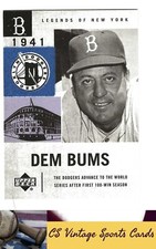 2001 Upper Deck Legends of New York #14 Billy Herman