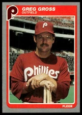 1985 Fleer #251 Greg Gross