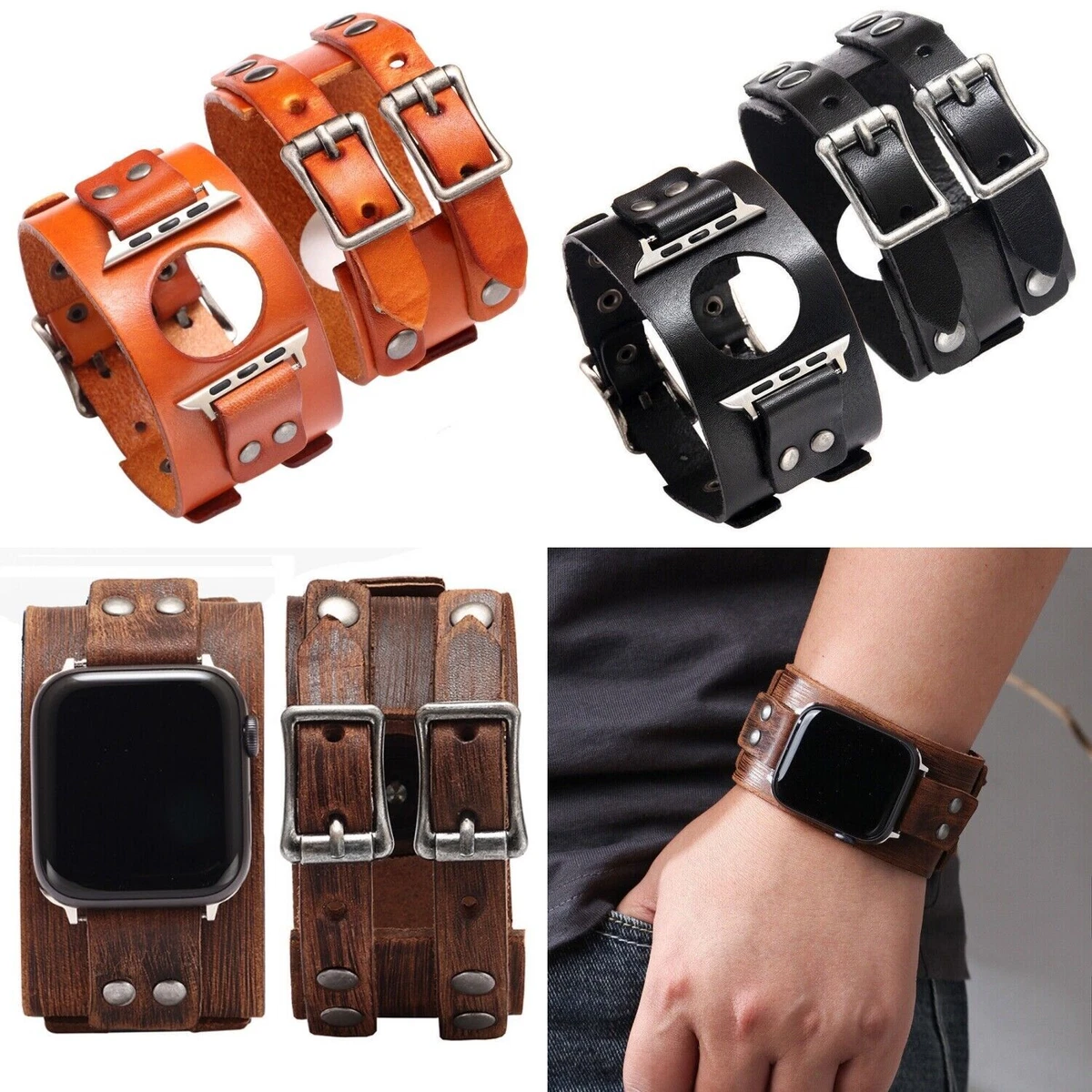 Genuine Leather Replacement Band For Watch Band Series Se 8 7 6 5