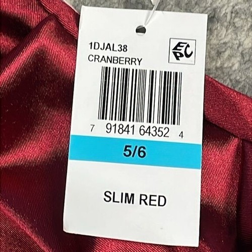NWT B Darlin Sweetheart Neck Sleeveless Bodycon Dress Bustier Cranberry Satin 5 - Picture 13 of 13