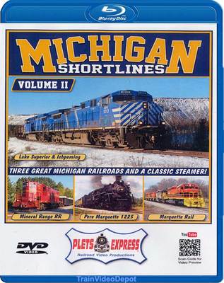 Michigan Shortlines V 2 BLU-RAY Lake Superior & Ishpeming, Mineral Range RR