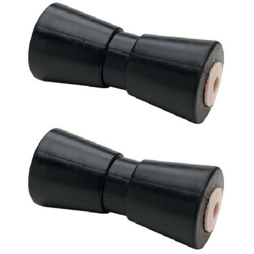 Jiaping 6 Inch Mounting Width Boat Trailer Non Marking Black Molded Rubber V Bow Stop - Foto 4