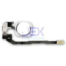 White Home Button/Touch Fingerprint ID Sensor Flex Cable Assembly iPhone 5S/SE