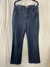 HANNAH Womens Sz 12 Jeans Regular Wash Stretch Straight Leg Jeans