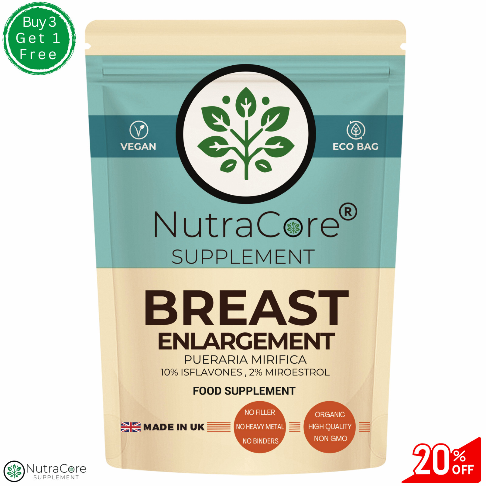 Breast Enlargement Capsule 6000mg-Pueraria Mirifica(10%Isoflavones&2%Miroestrol)