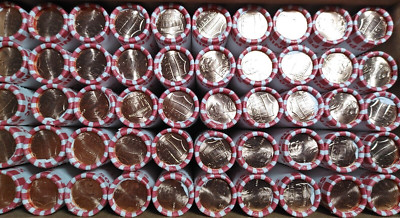 (2 Rolls) 2022 D Lincoln Shield Cent / Penny BU OBW Roll - Free Shipping!