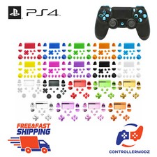 Replacement Full Buttons Custom Mod Kit Set For Sony PS4 Playstation Controller