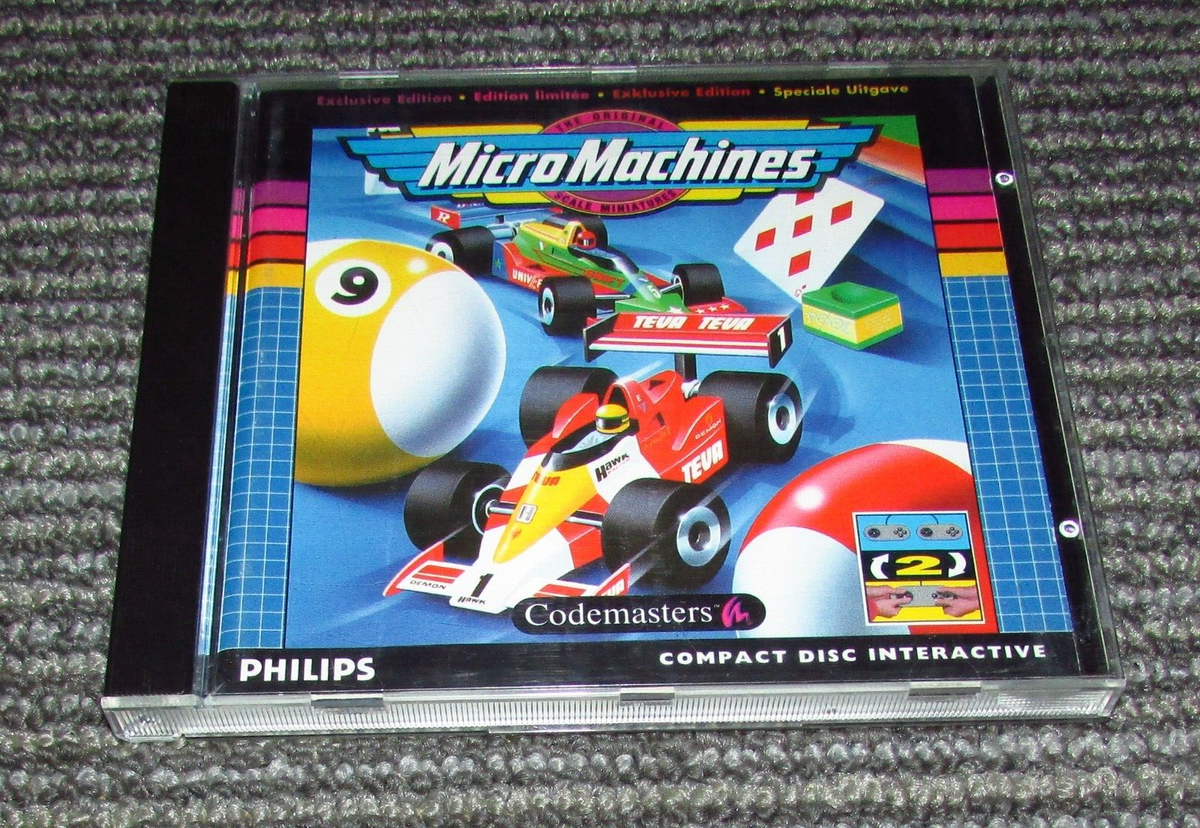 Micro Machines Case & Manual Only (No Game) Philips CD-i Fast