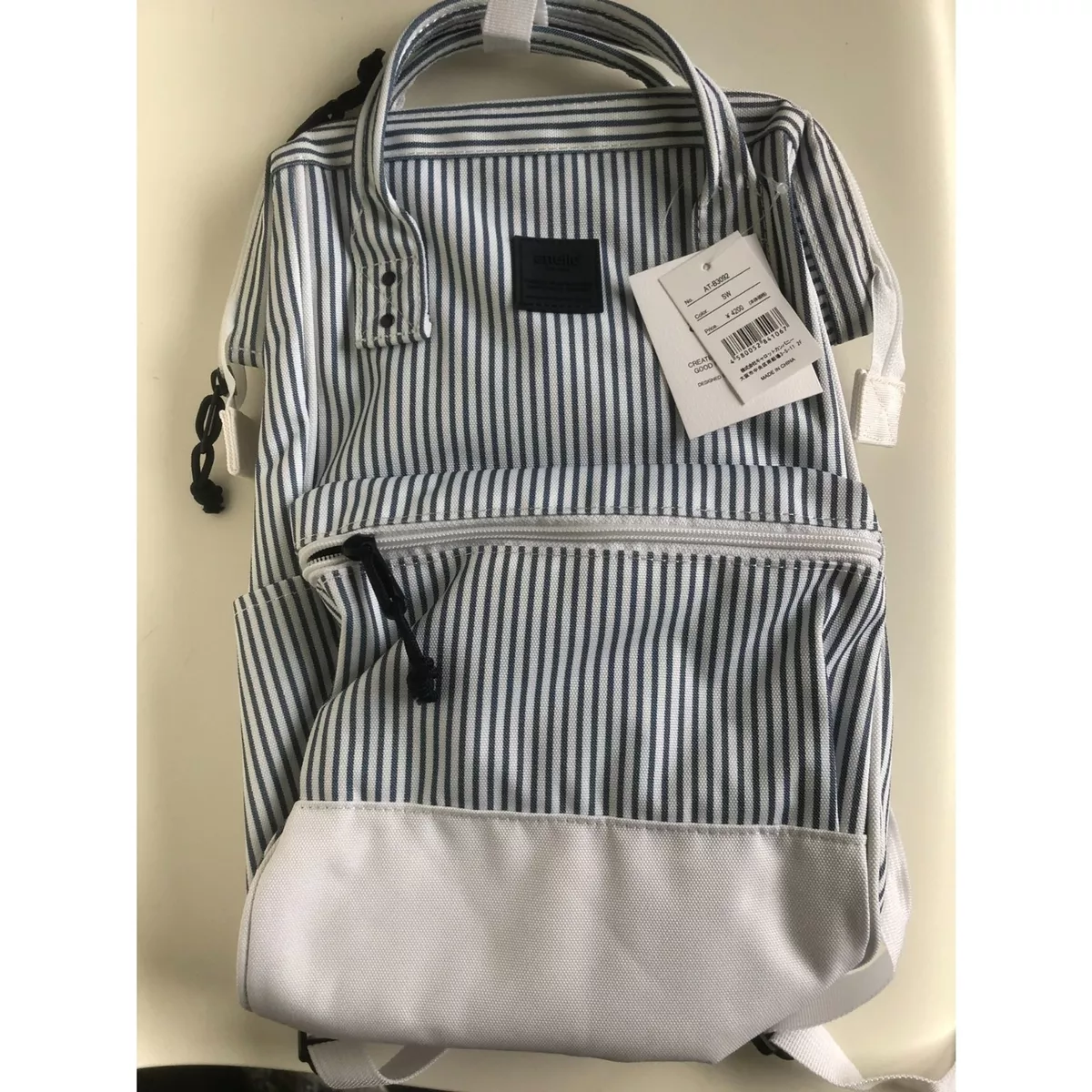 Original A.N.E.L.L.O Classic Stripes Canvas Backpack