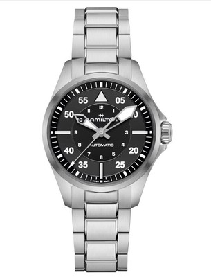 Hamilton Khaki Aviation Pilot Automatic Black dial 36mm Men's Watch H76215130