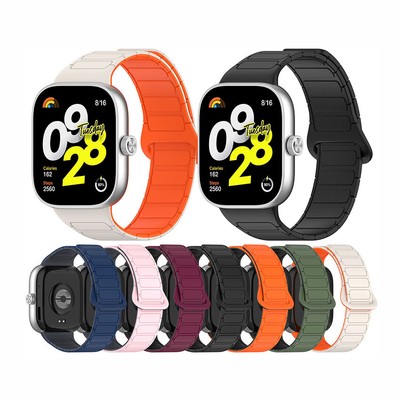 For XIAOMI Band 9Pro /REDMI Watch4 Magnetic Band Watch Strap Silicone Band