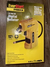 New Portable EverStart Maxx 12Volt DC Digital Tire Inflator Pressure Control 