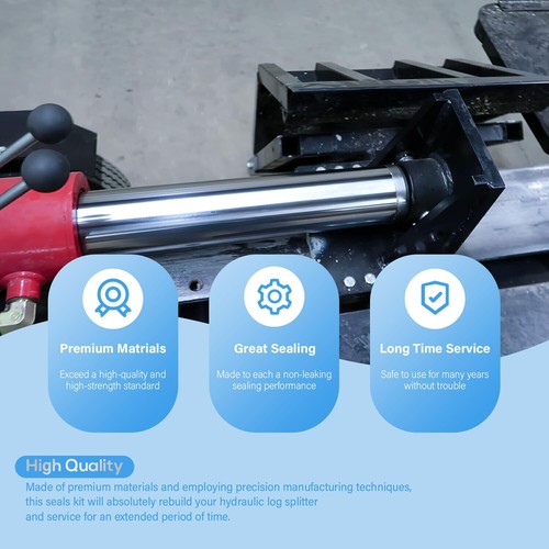11Pcs Hydraulic Log Splitter Cylinder Seal Kit For 4.0"Bore x 1.75"Rod Cylinder - Picture 6 of 10