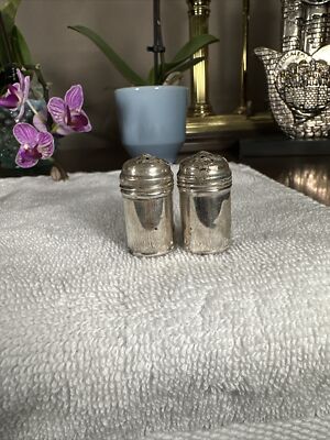 Vintage Sterling Silver 7721 LOT of 2 SETS Mini Salt Pepper