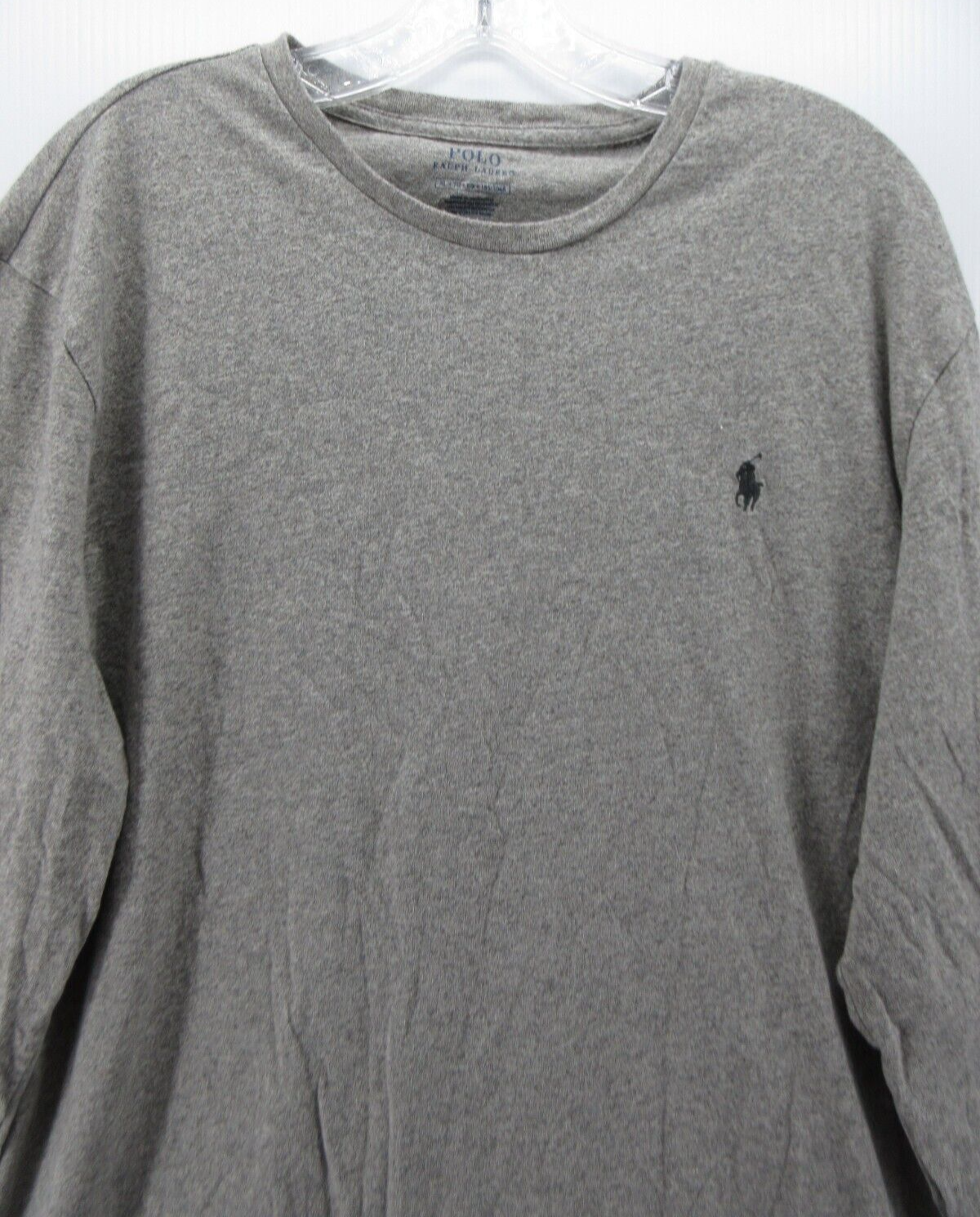 Polo Ralph Lauren uomo XL grigio pullover pony logo girocollo maglietta erica