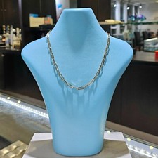 Paper Clip 14K Yellow Gold Chain Necklace 4 mm 14" 16" 18" 20"