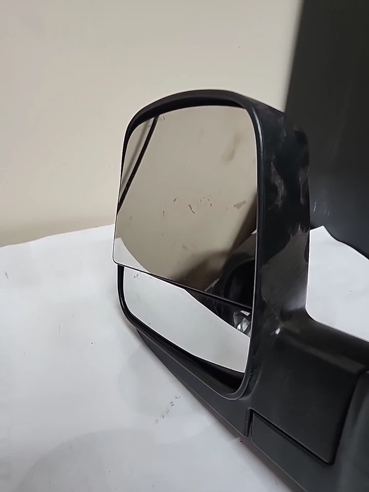 Ford Van E250 2003-09 conductor puerta lateral izquierda espejo retrovisor doble negro Foto 2 de 4