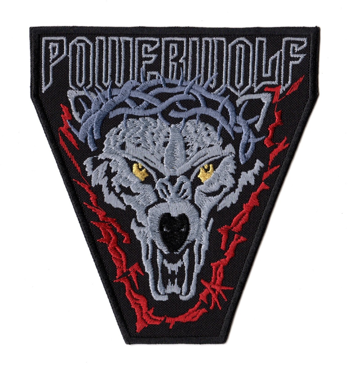 Powerwolf Patch Wolf Embroidered Sew On Band Logo German Power