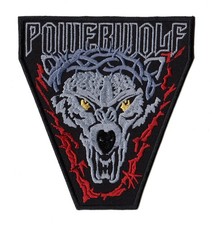 Powerwolf Patch Wolf Embroidered Sew On Band Logo German Power Heavy Metal