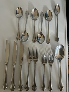 Lot Of 14 Oneida Community Stainless CLARETTE Spoons Salad Forks Dinner Fork