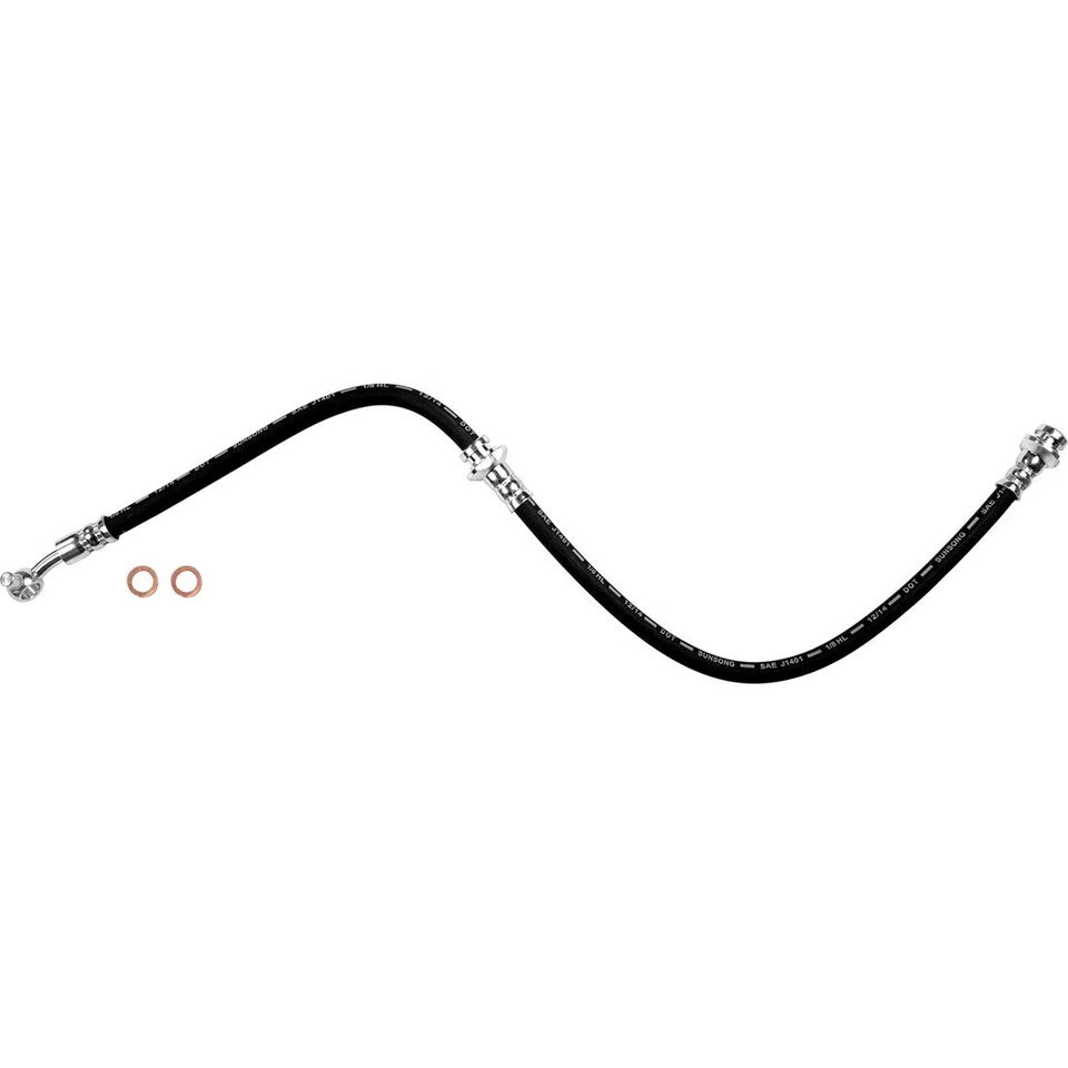 Manguera de freno delantera trasera Sunsong 4 piezas para Nissan Cube 2010-2014 Foto 4 de 4