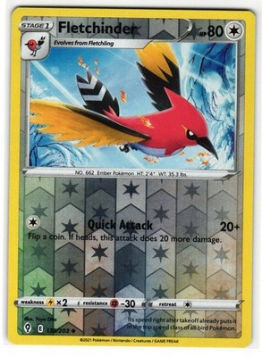 FLETCHINDER 139/203 EVOLVING SKIES ENGLISH POKEMON TCG